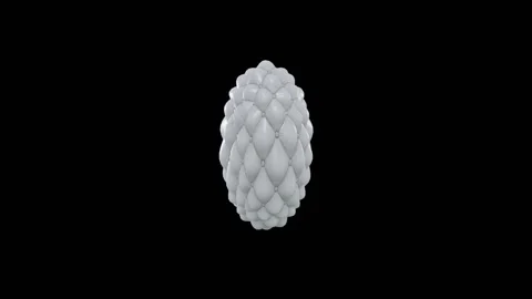 Moving fabric sphere loop loading animation Video stock 344289974