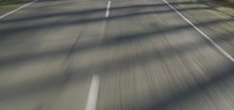 Moving fast  on asphalt road 스톡 동영상 147395902