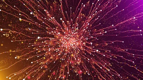 Moving fast to the slowest of the explosive power of colored powder or light Stock Footage 112715812