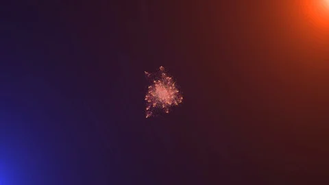 Moving fast to the slowest of the explosive power of colored powder or light Stock Footage 112715816