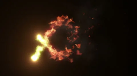 Moving Fire_004 Stock Footage 47980549