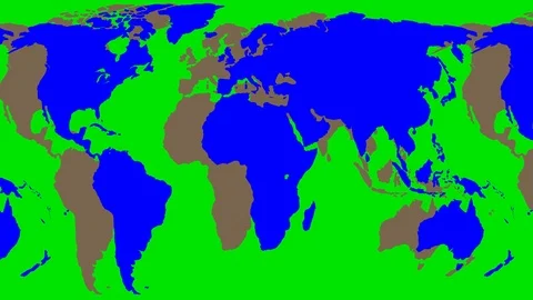 Moving flat world map. Stock Footage 102713016