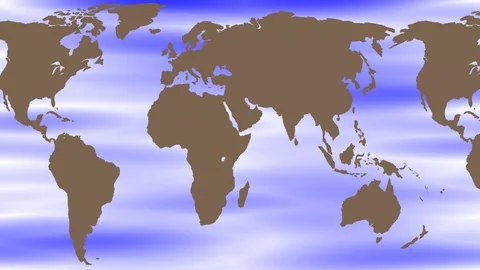 Moving Flat World Map Stock Video Pond5