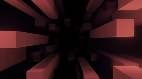 Moving flow of rectangular 3d lines. Design. Geometric 3d lines move in stream 스톡 일러스트