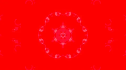 Moving flower on a red background, animation Stock Footage 167094760