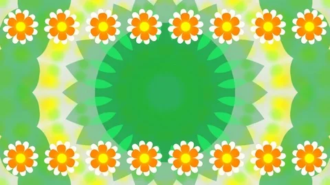 Moving flowers, abstract background, loop Stock Footage 80261388