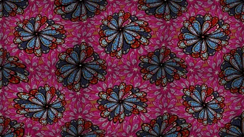 Moving flowers pattern Stock Footage 83734548
