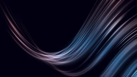 Moving flowing abstract waves on a dark background. Blurred smooth design. Stock Footage 103187784