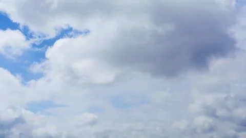 Moving Fluffy clouds - HD Timelapse Video Stock Footage 114686805