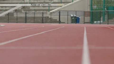 Moving focus on the surface of a track 2 Stock Footage 106590100