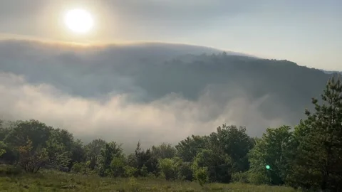 Moving fog Video stock 239366633