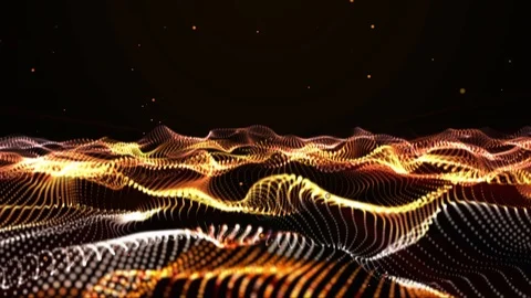 Moving form abstract particles. 動画素材 95248218