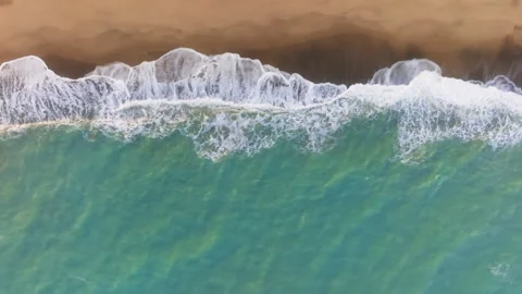 Moving forms of ocean waves Stock Footage 265669197