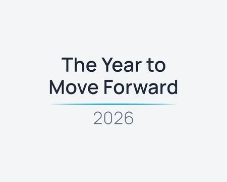 Moving forward positive future design Illustrazione stock