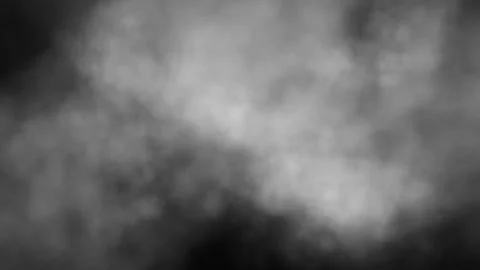 Moving forward through white smoke, animation vfx element on black background Stock Footage 323648728