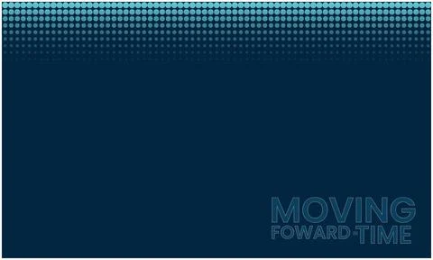 Moving forward in time on abstract dots background Stock Illustration