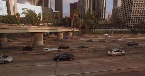 Moving With Freeway Traffic Combo 1 Stock Footage 60634181