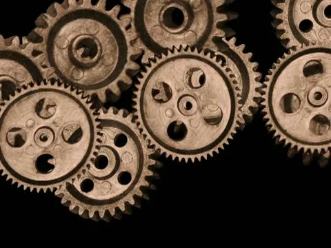 Moving gears Particles 库存影片 22171863