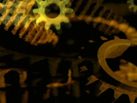 Moving gears Particles 库存影片 22172542