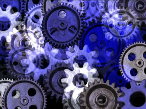 Moving gears Particles 库存影片 22172999