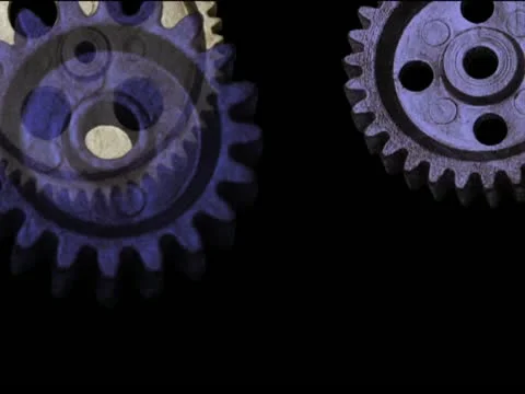 Moving gears Particles Stock Footage