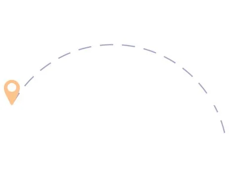 Moving geolocation. Simple route like we have moved. Navigation, location gra Stock Illustration