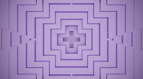 Moving geometric 3d pattern in center. Design. Repeating 3D pattern in center Illustrazione stock