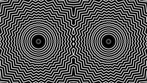 Moving geometric illusion Stock Footage 177084744