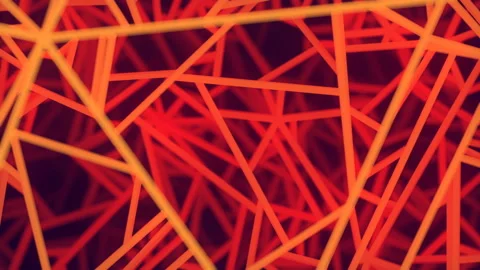 Moving geometric pattern with depth of field effect. 3d render loop animation 4K 스톡 동영상 201409542