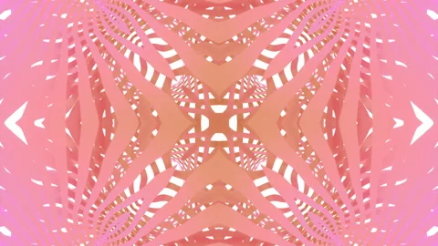 Moving geometric pattern with kaleidoscopic lines. Design. Geometric pattern Stock Footage 250553060