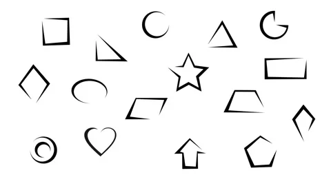 Moving Geometric Shapes Background Stock-Footage 254990666