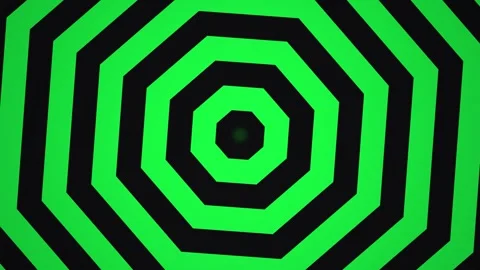 Moving geometric shapes create a pattern in green and Stock Footage 339331530