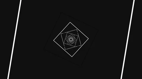 Moving geometric shapes on a dark background form patterns Stock Footage 337073331