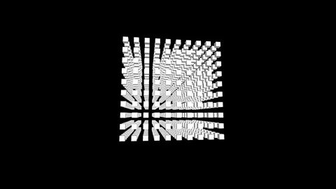 Moving geometric shapes Stock Footage 94524880