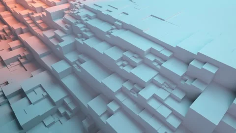 Moving Geometric Surface 124 4K Stock Footage 280753491