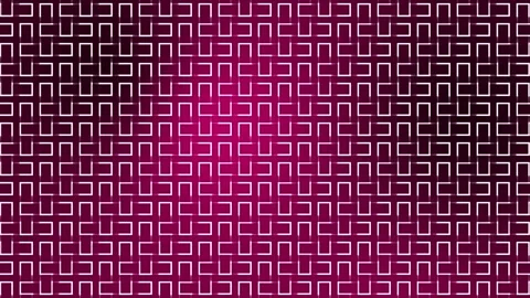 Moving geometrical shapes square pattern over magenta red background Stock Footage 272509330
