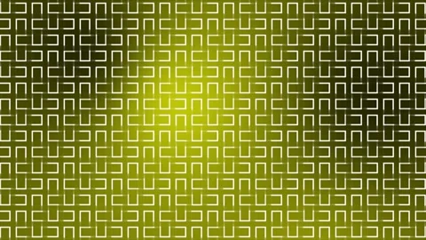 Moving geometrical shapes square pattern over yellow background Stock Footage 272509482