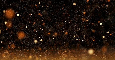 Moving glittering particle on bokeh background Stock Footage 76149939