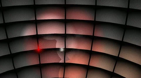 Moving Globe with Panels and Light Effects Stock Footage 16270183