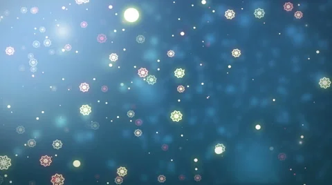 Moving gloss particles on blue backgroun... | Stock Video | Pond5