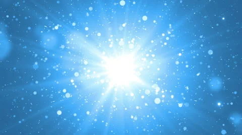 Moving gloss particles on blue backgroun... | Stock Video | Pond5