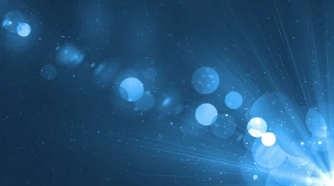 Moving gloss particles on blue backgroun... | Stock Video | Pond5