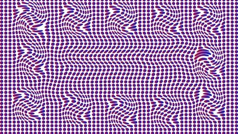 Moving Gradient Dots Optical Illusion Illustrazione stock