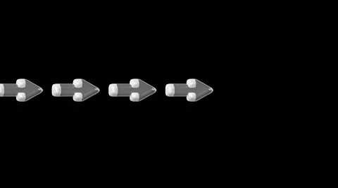 Moving gray arrows.click,connection,cursor,design,direction,icon, Stock Footage