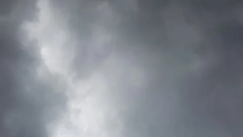 MOVING GRAY CLOUDY OVERCAST DAY FOOTAGE 4k BACKGROUND Stock Footage 257874187