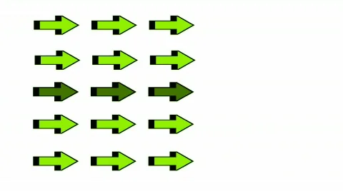 Moving green arrows.click,connection,cursor,design,direction,icon, Video stock 798830
