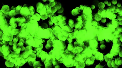 Moving green bubble &amp; circle. Video stock 28774066