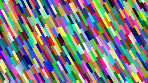 Moving Grid of Colored Columns Tilted Diagonally Stock Footage 139740304