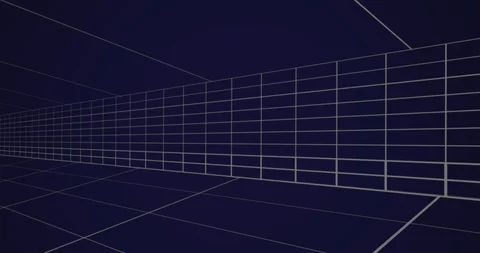 Moving grid lines on blue background 4k Stock Footage 118234109