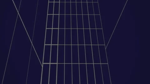 Moving grid lines on blue background 4k Stock Footage 312350877